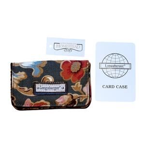 New Longaberger Homestead Collection Card Case Holder